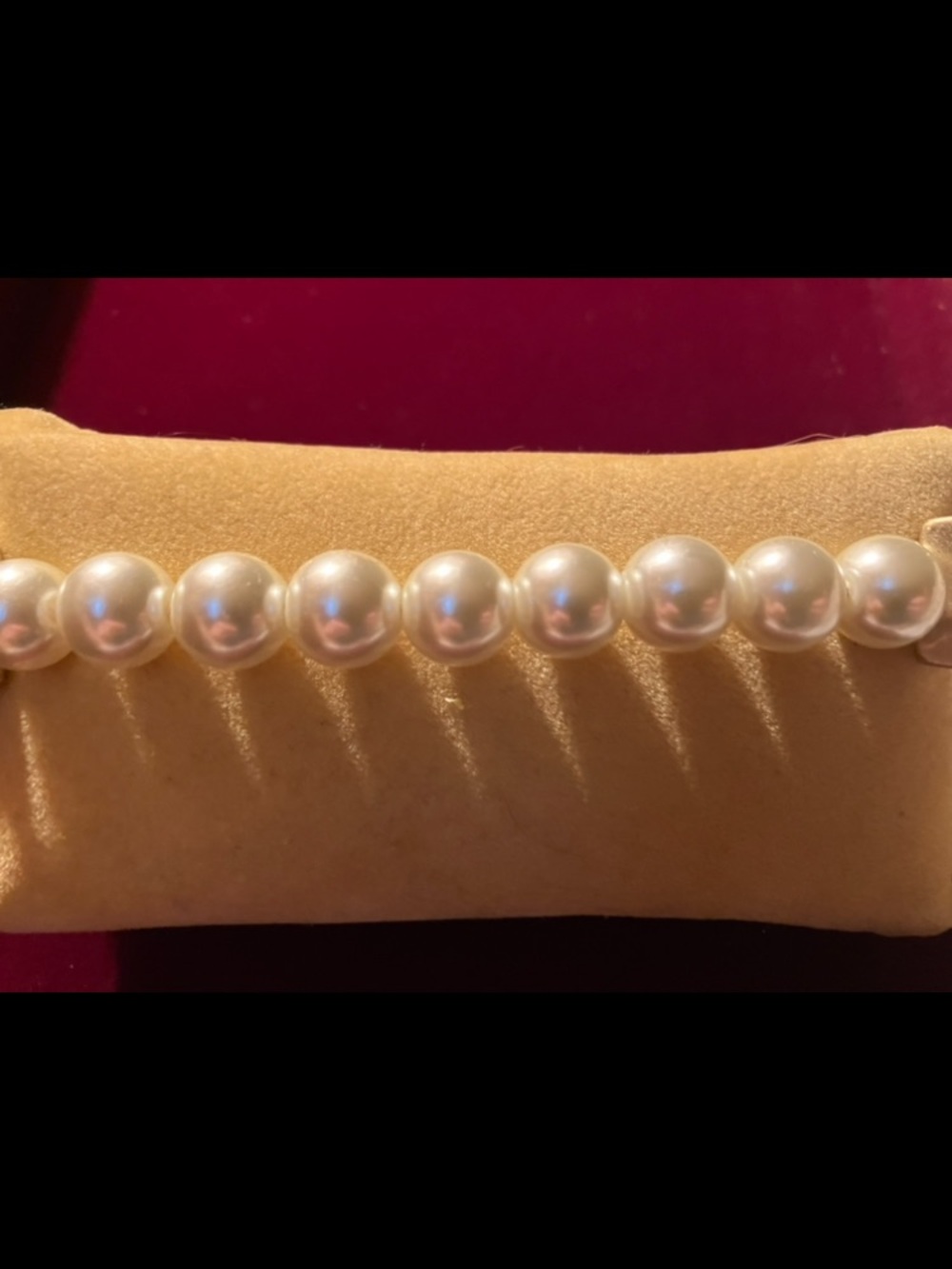 New White Pearl Bracelet with Citrine Gemstone Bracelet in Box